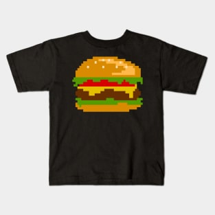 The Burger - Simpel Pixel Art Kids T-Shirt